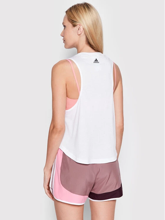 Νέος 💯 Adidas Γυναίκες Tops Τοπ Made For Training HK2592 Λευκό Regular Fit Λευκό 🛒 3 Νέος 💯 Adidas Γυναίκες Tops Τοπ Made For Training HK2592 Λευκό Regular Fit Λευκό 🛒 - Image 3