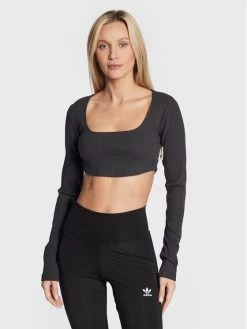 Κουπόνι ✔️ Adidas Γυναίκες Μπλουζάκια Μπλουζάκι Studio HH8502 Γκρι Slim Fit Γκρι 🤩