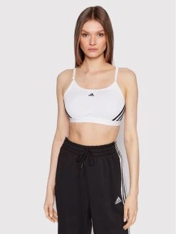 Best Pirce 👍 Adidas Γυναίκες Αθλητικά Σουτιέν Αθλητικό σουτιέν Aeroreact 3-Stripes HC7869 Λευκό Λευκό 👍