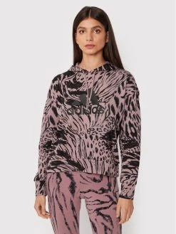 Ολοκαίνουργιο 😍 Adidas Γυναίκες Μπλούζες Μπλούζα Future Icons Animal HC6352 Ροζ Relaxed Fit Ροζ ⭐