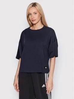 ΧΟΝΔΡΙΚΟ ΕΜΠΟΡΙΟ ✔️ Adidas Γυναίκες T-shirts T-Shirt Sportswear Future Icons 3-Stripes HC6377 Σκούρο μπλε Relaxed Fit Σκούρο μπλε 🔔