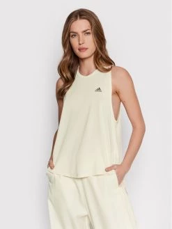 Εκπτωση 😍 Adidas Γυναίκες Μπλουζάκια Τεχνικά Φανελάκι τεχνικό Run Icons HB9352 Μπεζ Regular Fit Μπεζ 👏