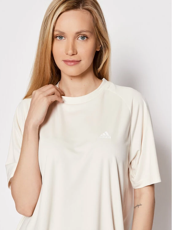 Κουπόνι 🔥 Adidas Γυναίκες Μπλουζάκια Τεχνικά Φανελάκι τεχνικό Yoga HD6812 Μπεζ Oversize Μπεζ 🧨 4 Κουπόνι 🔥 Adidas Γυναίκες Μπλουζάκια Τεχνικά Φανελάκι τεχνικό Yoga HD6812 Μπεζ Oversize Μπεζ 🧨 - Image 4