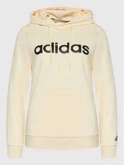 Φτηνός ✔️ Adidas Γυναίκες Μπλούζες Μπλούζα Linear French HL2159 Μπεζ Regular Fit Μπεζ 🎉 -Adidas Performance Κατάστημα unnamed file 173