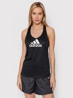 Εκπτωση 👍 Adidas Γυναίκες Μπλουζάκια Τεχνικά Φανελάκι τεχνικό Designed 2 Move Logo GL3826 Μαύρο Regular Fit Μαύρο 🔥