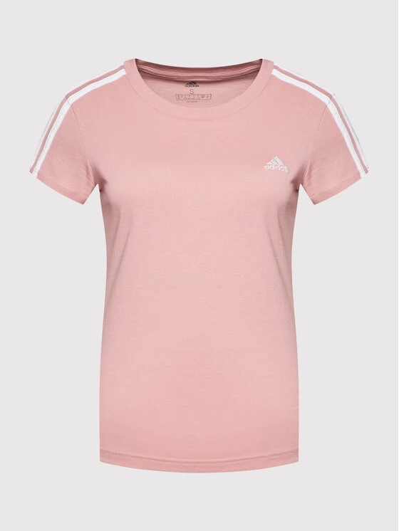 Φτηνός ???? Adidas Γυναίκες T-shirts T-Shirt Essentials 3-Stripes HF7236 Ροζ Slim Fit Ροζ ???? 5 Φτηνός ???? Adidas Γυναίκες T-shirts T-Shirt Essentials 3-Stripes HF7236 Ροζ Slim Fit Ροζ ???? - Image 5