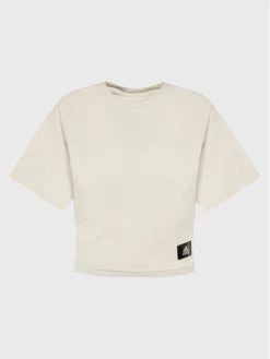 Best Pirce 😀 Adidas Γυναίκες T-shirts T-Shirt W Hol T HN6484 Μπεζ Regular Fit Μπεζ 🎁