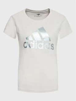 Ολοκαίνουργιο 😉 Adidas Γυναίκες T-shirts T-Shirt Essentials Logo HL2032 Μπεζ Regular Fit Μπεζ 😀
