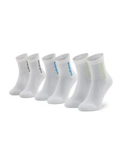 Ολοκαίνουργιο ✨ Adidas Γυναίκες Ψηλές Κάλτσες Σετ 3 ζευγάρια ψηλές κάλτσες Unisex Half-Cushioned Quarter HD2217 Λευκό Λευκό 🎉