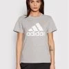 Προώθηση ✔️ Adidas Γυναίκες T-shirts T-Shirt Essentials Logo Boyfriend H07808 Γκρι Loose Fit Γκρι ????