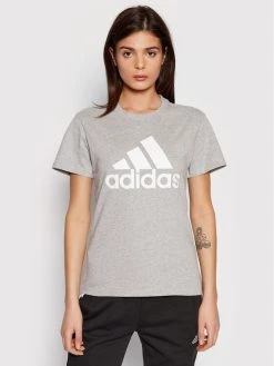 Προώθηση ✔️ Adidas Γυναίκες T-shirts T-Shirt Essentials Logo Boyfriend H07808 Γκρι Loose Fit Γκρι 🌟
