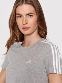 Τοπ 10 ❤️ Adidas Γυναίκες T-shirts T-Shirt Loungewear Essentials 3-Stripes GL0785 Γκρι Slim Fit Γκρι 😉 -Adidas Performance Κατάστημα unnamed file 352