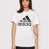 Φτηνός ???? Adidas Γυναίκες T-shirts T-Shirt Essentials Logo Boyfriend GL0779 Λευκό Loose Fit Λευκό ❤️
