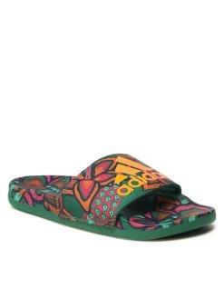 Νέος 🎁 Adidas Γυναίκες Παντόφλες & Σαγιονάρες Παντόφλες Adilette Comfort GX4302 Πράσινο Πράσινο 🛒