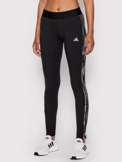 Κουπόνι ✔️ Adidas Γυναίκες Κολάν Essentials 3-Stripes HK9683 Μαύρο Slim Fit Μαύρο 🔔