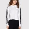 Φτηνός ❤️ Adidas Γυναίκες Μπλούζες Μπλούζα Essentials 3-Stripes GM5574 Λευκό Loose Fit Λευκό ????