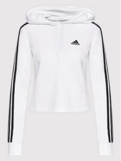 Φτηνός ❤️ Adidas Γυναίκες Μπλούζες Μπλούζα Essentials 3-Stripes GM5574 Λευκό Loose Fit Λευκό ???? -Adidas Performance Κατάστημα unnamed file 4146
