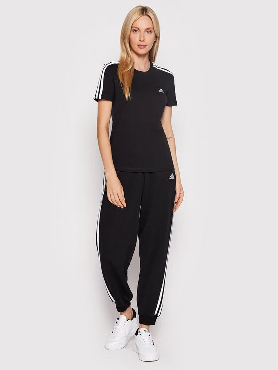 Η καλύτερη συμφωνία 🥰 Adidas Γυναίκες T-shirts T-Shirt Loungewear Essentials 3-Stripes GL0784 Μαύρο Slim Fit Μαύρο 👍 2 Η καλύτερη συμφωνία 🥰 Adidas Γυναίκες T-shirts T-Shirt Loungewear Essentials 3-Stripes GL0784 Μαύρο Slim Fit Μαύρο 👍 - Image 2