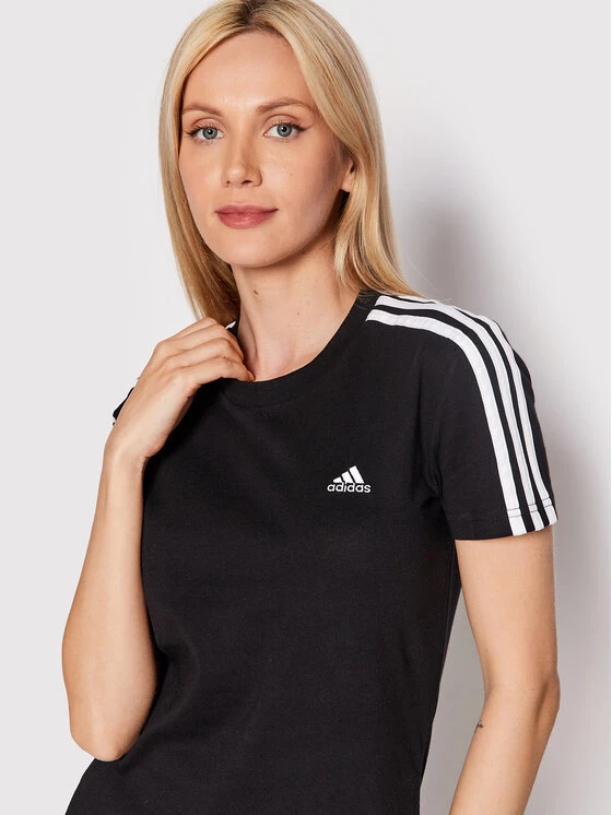 Η καλύτερη συμφωνία 🥰 Adidas Γυναίκες T-shirts T-Shirt Loungewear Essentials 3-Stripes GL0784 Μαύρο Slim Fit Μαύρο 👍 4 Η καλύτερη συμφωνία 🥰 Adidas Γυναίκες T-shirts T-Shirt Loungewear Essentials 3-Stripes GL0784 Μαύρο Slim Fit Μαύρο 👍 - Image 4