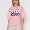 Flash Sale ???? Adidas Γυναίκες T-shirts T-Shirt Essentials Logo HC9184 Ροζ Loose Fit Ροζ ????