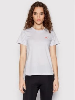 Αγορά ❤️ Adidas Γυναίκες Μπλουζάκια Τεχνικά Φανελάκι τεχνικό Designed 2 Move 3-Stripes HD9379 Λευκό Regular Fit Λευκό 🎁