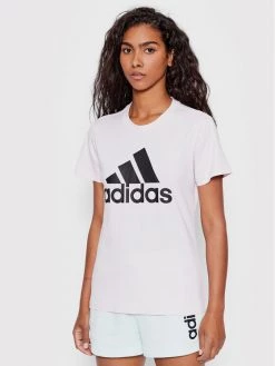 Καλύτερη πώληση 👏 Adidas Γυναίκες T-shirts T-Shirt Essentials Logo HC9274 Ροζ Regular Fit Ροζ 💯