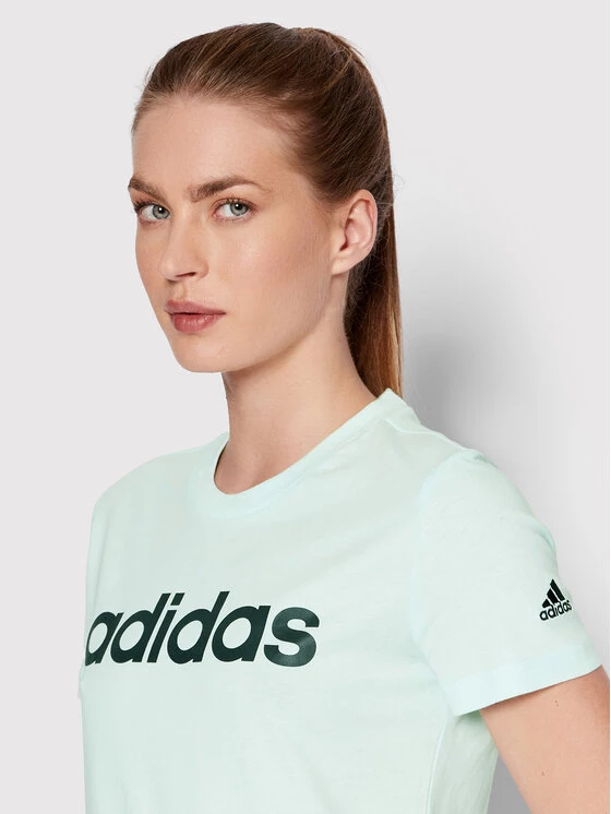 Κουπόνι 😀 Adidas Γυναίκες T-shirts T-Shirt Essentials HC9271 Πράσινο Slim Fit Πράσινο 💯 4 Κουπόνι 😀 Adidas Γυναίκες T-shirts T-Shirt Essentials HC9271 Πράσινο Slim Fit Πράσινο 💯 - Image 4