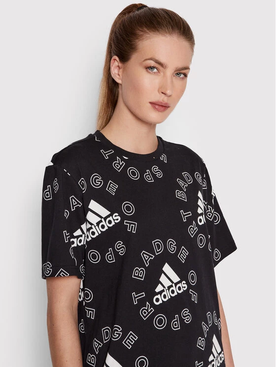 Φτηνός 🌟 Adidas Γυναίκες T-shirts T-Shirt Essentials HC9187 Μαύρο Loose Fit Μαύρο 😀 4 Φτηνός 🌟 Adidas Γυναίκες T-shirts T-Shirt Essentials HC9187 Μαύρο Loose Fit Μαύρο 😀 - Image 4