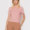 Αγορά ???? Adidas Γυναίκες T-shirts T-Shirt Essentials Loose 3-Stripes HF7245 Ροζ Relaxed Fit Ροζ ????