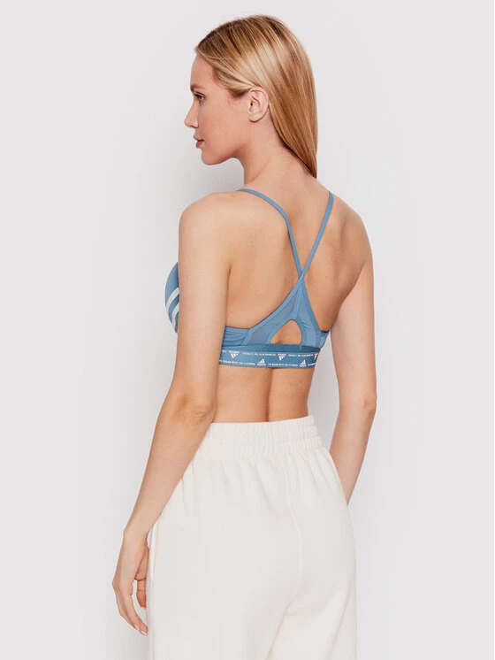 ΧΟΝΔΡΙΚΟ ΕΜΠΟΡΙΟ ✔️ Adidas Γυναίκες Αθλητικά Σουτιέν Αθλητικό σουτιέν Aeroreact 3-Stripes HC7868 Μπλε Μπλε 🌟 3 ΧΟΝΔΡΙΚΟ ΕΜΠΟΡΙΟ ✔️ Adidas Γυναίκες Αθλητικά Σουτιέν Αθλητικό σουτιέν Aeroreact 3-Stripes HC7868 Μπλε Μπλε 🌟 - Image 3