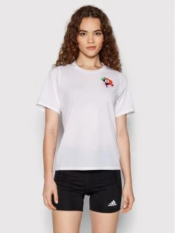 Εκπτωση 👍 Adidas Γυναίκες Μπλουζάκια Τεχνικά Φανελάκι τεχνικό MARIMEKKO HC4201 Λευκό Regular Fit Λευκό 😀