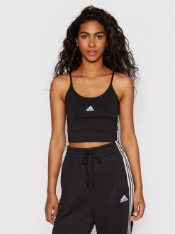 Πολύ καλή προσφορά 👏 Adidas Γυναίκες Tops Τοπ Aeroknit Seamless HA1197 Μαύρο Slim Fit Μαύρο 🛒