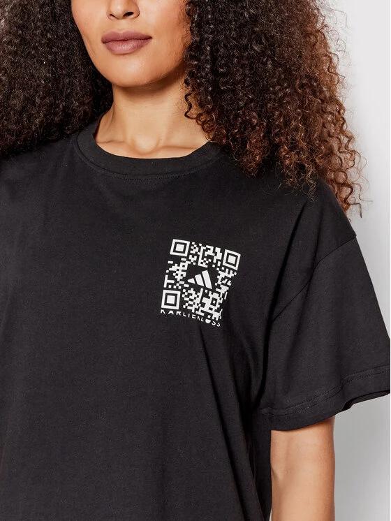 Νέος 🌟 Adidas Γυναίκες T-shirts T-Shirt HB1438 Μαύρο Regular Fit Μαύρο 👏 4 Νέος 🌟 Adidas Γυναίκες T-shirts T-Shirt HB1438 Μαύρο Regular Fit Μαύρο 👏 - Image 4