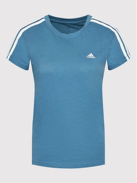 Φτηνός ✨ Adidas Γυναίκες T-shirts T-Shirt Essentials 3-Stripes HF7238 Μπλε Slim Fit Μπλε 👍 5 Φτηνός ✨ Adidas Γυναίκες T-shirts T-Shirt Essentials 3-Stripes HF7238 Μπλε Slim Fit Μπλε 👍 - Image 5