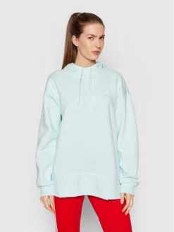 Πολύ καλή προσφορά 🎉 Adidas Γυναίκες Μπλούζες Μπλούζα Essentials Studio Fleece HD6771 Πράσινο Loose Fit Πράσινο ✨