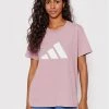 Νέος ✨ Adidas Γυναίκες T-shirts T-Shirt Sportswear Future Icons HE0306 Ροζ Loose Fit Ροζ ⌛