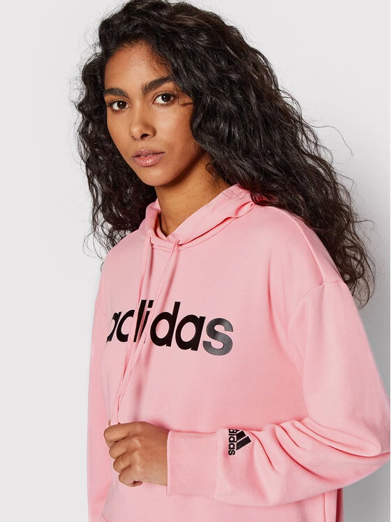 Flash Sale 😀 Adidas Γυναίκες Μπλούζες Μπλούζα Linear Ov HD1754 Ροζ Loose Fit Ροζ 🔥 4 Flash Sale 😀 Adidas Γυναίκες Μπλούζες Μπλούζα Linear Ov HD1754 Ροζ Loose Fit Ροζ 🔥 - Image 4