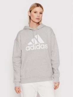 Φτηνός 😍 Adidas Γυναίκες Μπλούζες Μπλούζα Essentials Logo HD1748 Γκρι Loose Fit Γκρι 🔔