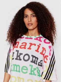 Πολύ καλή προσφορά ⭐ Adidas Γυναίκες T-shirts T-Shirt MARIMEKKO H67090 Λευκό Loose Fit Λευκό ✔️ -Adidas Performance Κατάστημα unnamed file 4836