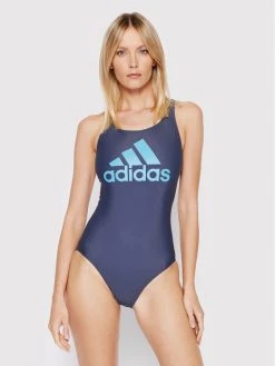 Νέος 👍 Adidas Γυναίκες Ολόσωμα Μαγιό Μαγιό Sh.3 Ro. Big Logo HA0122 Σκούρο μπλε Σκούρο μπλε ⌛