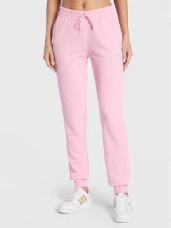 Συμφωνίες 🔥 Adidas Γυναίκες Παντελόνια Φόρμας Παντελόνι φόρμας Essentials French Terry Logo HL2128 Ροζ Slim Fit Ροζ 🤩