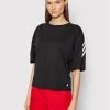 Προώθηση 🥰 Adidas Γυναίκες T-shirts T-Shirt Future Icons 3-Stripes HE0308 Μαύρο Loose Fit Μαύρο 👏
