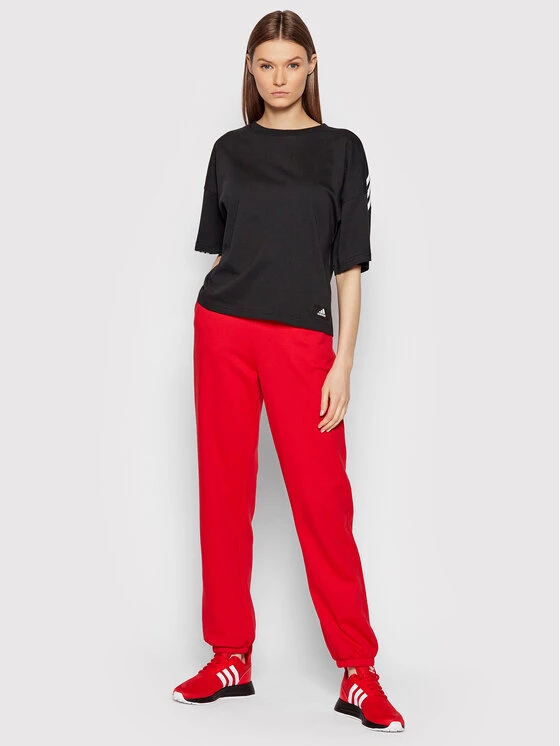 Προώθηση 🥰 Adidas Γυναίκες T-shirts T-Shirt Future Icons 3-Stripes HE0308 Μαύρο Loose Fit Μαύρο 👏 2 Προώθηση 🥰 Adidas Γυναίκες T-shirts T-Shirt Future Icons 3-Stripes HE0308 Μαύρο Loose Fit Μαύρο 👏 - Image 2