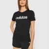Κουπόνι ???? Adidas Γυναίκες T-shirts T-Shirt Loungewear Essentials Logo GL0769 Μαύρο Slim Fit Μαύρο ????