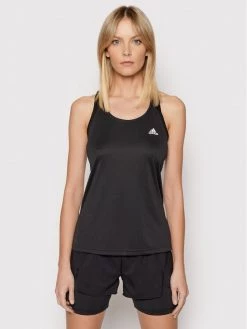 Τοπ 10 👏 Adidas Γυναίκες Μπλουζάκια Τεχνικά Φανελάκι τεχνικό Primeblue Designed GL3792 Μαύρο Slim Fit Μαύρο 🤩