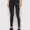 Προϋπολογισμός 🌟 Adidas Γυναίκες Κολάν Loungewear Essentials 3-Stripes GL0723 Μαύρο Extra Slim Fit Μαύρο ✔️