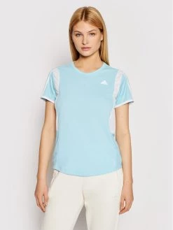 Νέος ❤️ Adidas Γυναίκες Μπλουζάκια Τεχνικά Φανελάκι τεχνικό Own The Run 3-Stripes Iteration GK5277 Μπλε Regular Fit Μπλε 🧨