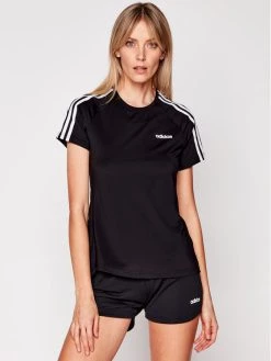 Το φθηνότερο 🎉 Adidas Γυναίκες T-shirts T-Shirt W D2M 3S Tee DU2073 Μαύρο Regular Fit Μαύρο 🛒