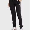 Αγορά ???? Adidas Γυναίκες Παντελόνια Φόρμας Παντελόνι φόρμας Essentials Fleece 3-Stripes GM5551 Μαύρο Slim Fit Μαύρο ✨