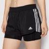 Προϋπολογισμός ⌛ Adidas Γυναίκες Αθλητικά Σορτς Αθλητικό σορτς Pacer 3-Stripes GL7686 Μαύρο Regular Fit Μαύρο ????